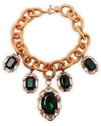 Anton Heunis - Medusa Crystal-Embellished Chain Necklace - Lyst
