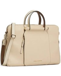 Piquadro - Expandable Leather Laptop Bag - Lyst
