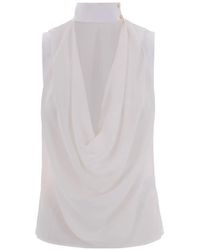 Elisabetta Franchi - Drapped Blouse - Lyst