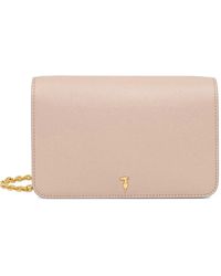 Trussardi - Logo-Plaque Chain-Link Shoulder Bag - Lyst