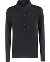 Seventy - Long-Sleeve Polo Top - Lyst