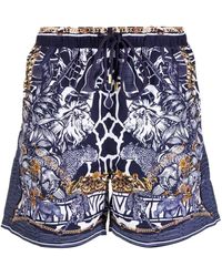 CAMILLA - Graphic-Print Elasticated Swim Shorts - Lyst