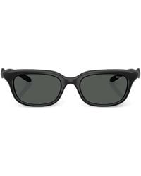 DIESEL - Logo-Plaque Rectangle-Frame Sunglasses - Lyst
