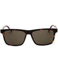 HUGO - Tortoiseshell-Effect Rectangle-Frame Sunglasses - Lyst