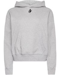 JW Anderson - Hoodie Mit Anker-Stickerei - Lyst