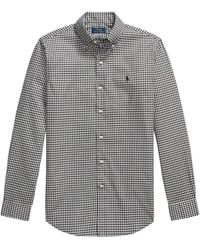 Polo Ralph Lauren Gingham-Check Long-Sleeve Shirt in Red for Men