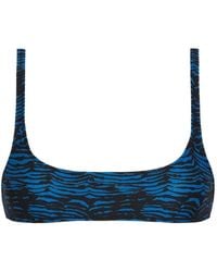 Tropic of C - Tiger-Print Scoop-Neck Bikini Top - Lyst