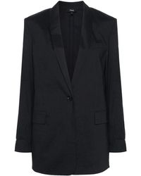 Theory - Shawl-Lapels Single-Breasted Blazer - Lyst