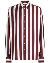 Dolce & Gabbana - Striped Button Shirt - Lyst