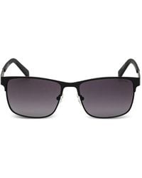 GUESS EYEWEAR - Logo-Print Rectangle-Frame Sunglasses - Lyst