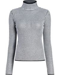 Proenza Schouler - Zella Check High-Neck Top - Lyst
