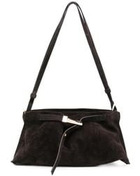 Benedetta Bruzziches - Lauren Buckle-Fastening Suede Shoulder Bag - Lyst
