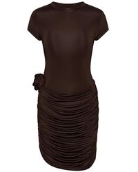 ROTATE BIRGER CHRISTENSEN - Draped Mini Dress - Lyst
