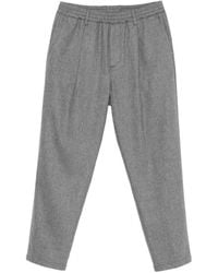Eleventy - Pleated Elasticated-Waist Trousers - Lyst