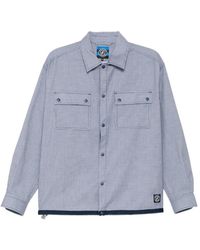 SPORT b. by agnès b. - Logo-Patched Checked Shirt - Lyst