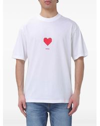HUGO - All-Gender Cotton-Jersey T-Shirt With Origami-Heart Prints - Lyst