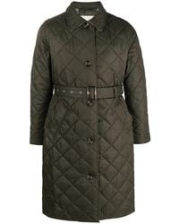 Barbour - Diamond-Quilted Single-Breasted Coat - Lyst