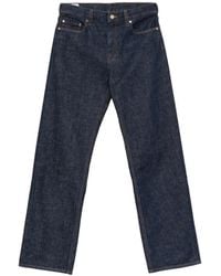 CASABLANCA - Logo-Embroidered Straight-Leg Jeans - Lyst