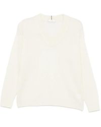 Panicale - V-Neck Drop-Shoulder Sweater - Lyst