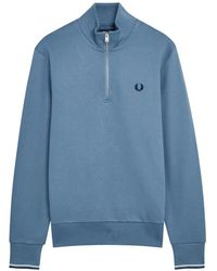Fred Perry - Half-Zip Sweatshirt - Lyst
