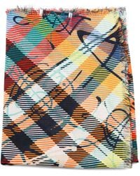 Vivienne Westwood - Plaid Fringed Scarf - Lyst