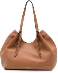 Strathberry - Barra Contrast-Stitch Leather Shoulder Bag - Lyst