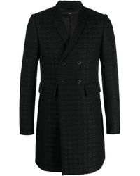SAPIO - Boucle Double-breasted Coat - Lyst