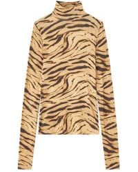 Ganni - タイガーtシャツ - Lyst