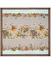 Jean Paul Gaultier - Striped Floral Scarf - Lyst