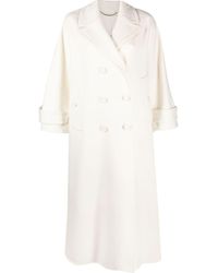 Ermanno Scervino - Double-breasted Maxi Coat - Lyst
