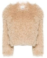 Isabel Marant - Faustine Faux-Shearling Cropped Jacket - Lyst