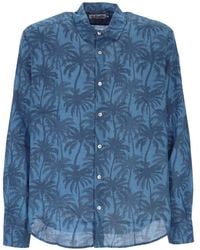 MC2 Saint Barth - Palm-Tree-Print Long-Sleeve Shirt - Lyst