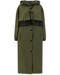 Le twins - Removable-Hood Trench Coat - Lyst