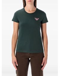 Emporio Armani - T-Shirt mit Logo-Grafik - Lyst