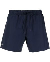 Lacoste - Swim Shorts Navy/green - Lyst