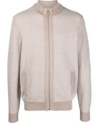 Billionaire - Zipped-Up Knit Bomber Jacket - Lyst