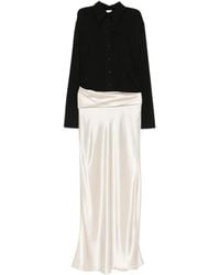 Nanushka - Satin-Slip Maxi Dress - Lyst