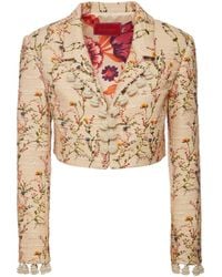 La DoubleJ - Torero Embroidered Cropped Jacket - Lyst