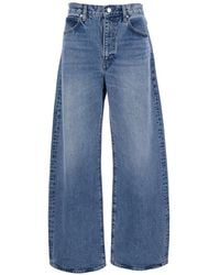 FRAME - The Bow Wide-Leg Jeans - Lyst