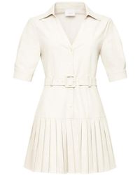 Cinq À Sept - Moriah Pleated Belted Mini Dress - Lyst