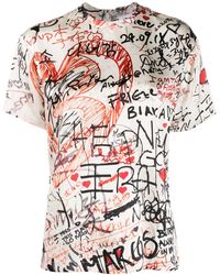 Burberry Printed Silk Top - White