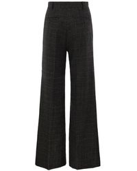 Weekend by Maxmara - Prince Of Wales Check Wide-Leg Trousers - Lyst