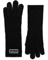 KARL LAGERFELD - Logo-Patch Knitted Gloves - Lyst