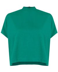 Lenny Niemeyer - Mock-Neck Cropped T-Shirt - Lyst
