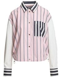 Essentiel Antwerp - Kozef Striped Patchwork Shirt - Lyst