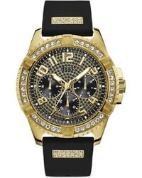 Guess - Frontier Crystal-Embellished 48Mm Watch - Lyst