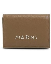 Marni - Portefeuille Pliant À Broderies En Cuir - Lyst