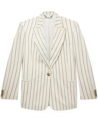 Stella McCartney - Blazer A Rayas Diplomáticas - Lyst