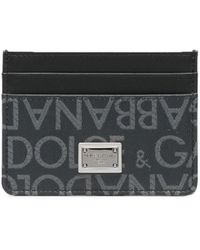 Dolce & Gabbana - Logo Jacquard Card Holder - Lyst