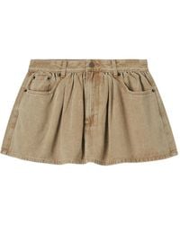 B+ AB - Pleated Denim Skirt - Lyst